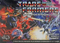 The Transformers (1984) - Series 01 40th Anniversary Collector's Trading Cards Blaster Box (5 Packs)
