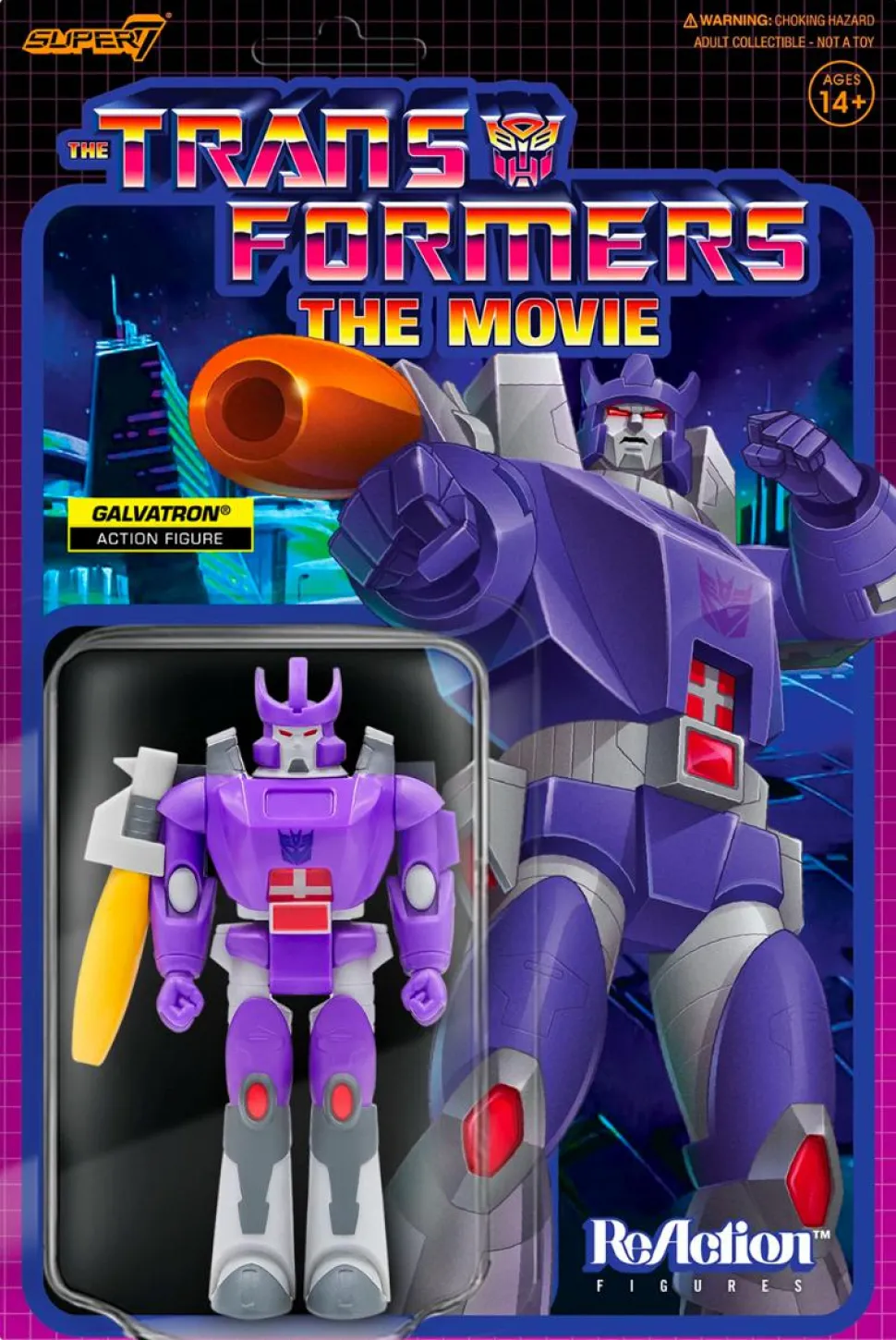 The Transformers: The Movie - Galvatron ReAction 3.75” Action Figure