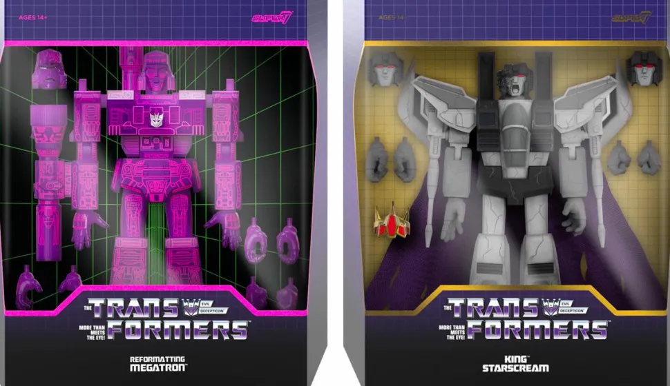 The Transformers: The Movie (1986) - Reformatting Megatron & King Starscream Ultimates! 7" Scale Action Figure Bundle (Set of 2)