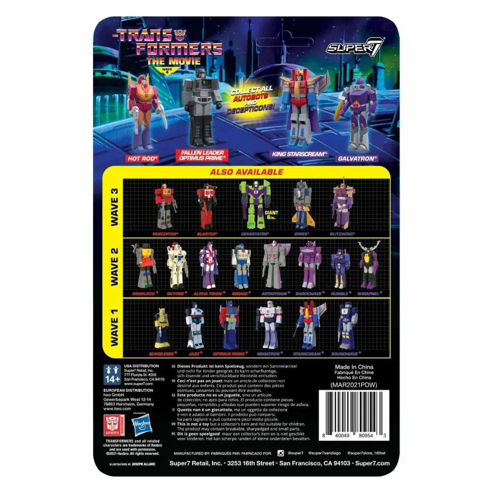 The Transformers: The Movie - King Starscream ReAction 3.75” Action Figure