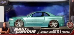 The Turbo Charged Prelude for 2 Fast 2 Furious - Brian's 2002 Nissan Skyline GT-R (BNR34) 1/24th Scale Die-Cast Vehicle Replica