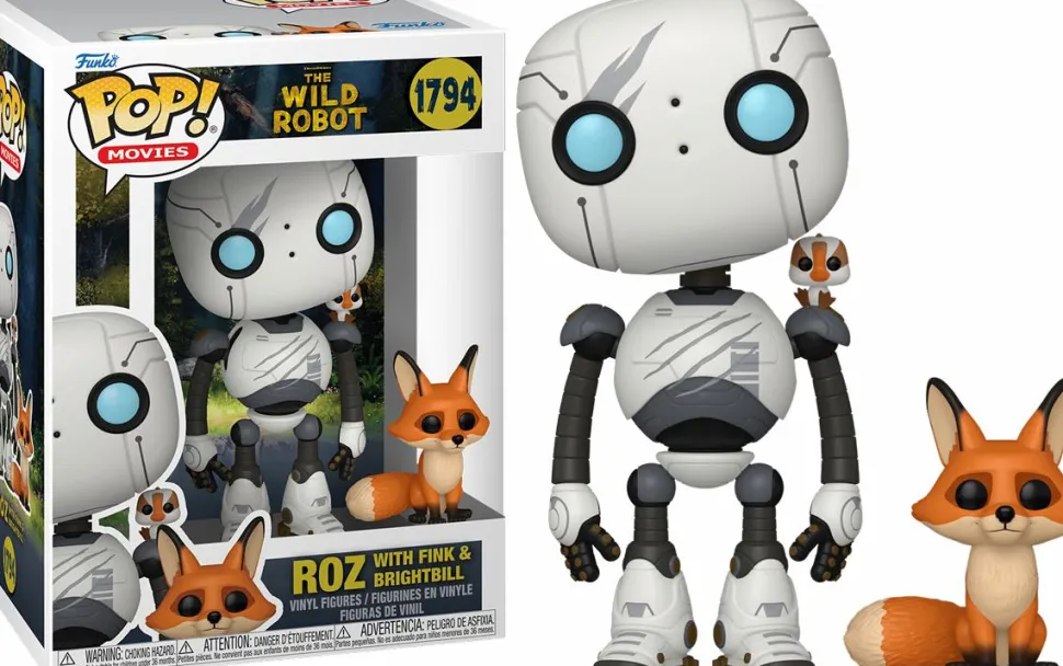 The Wild Robot - Roz with Fink & Brightbill Pop! Vinyl Figure