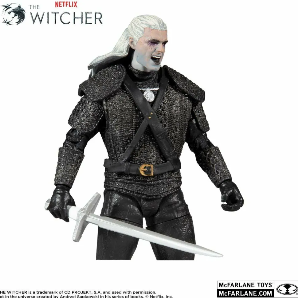 The Witcher (2019) - Geralt of Rivia (Kikimora Battle) 7” Scale Action Figure