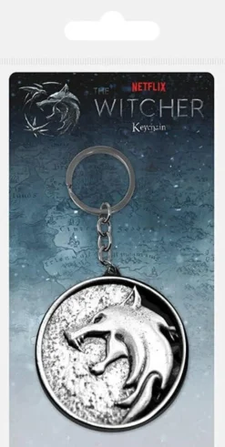 The Witcher (2019) - Wolf Medallion Metal Keychain