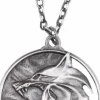 The Witcher (2019) - Wolf Medallion Necklace 1:1 Scale Life-Size Prop Replica