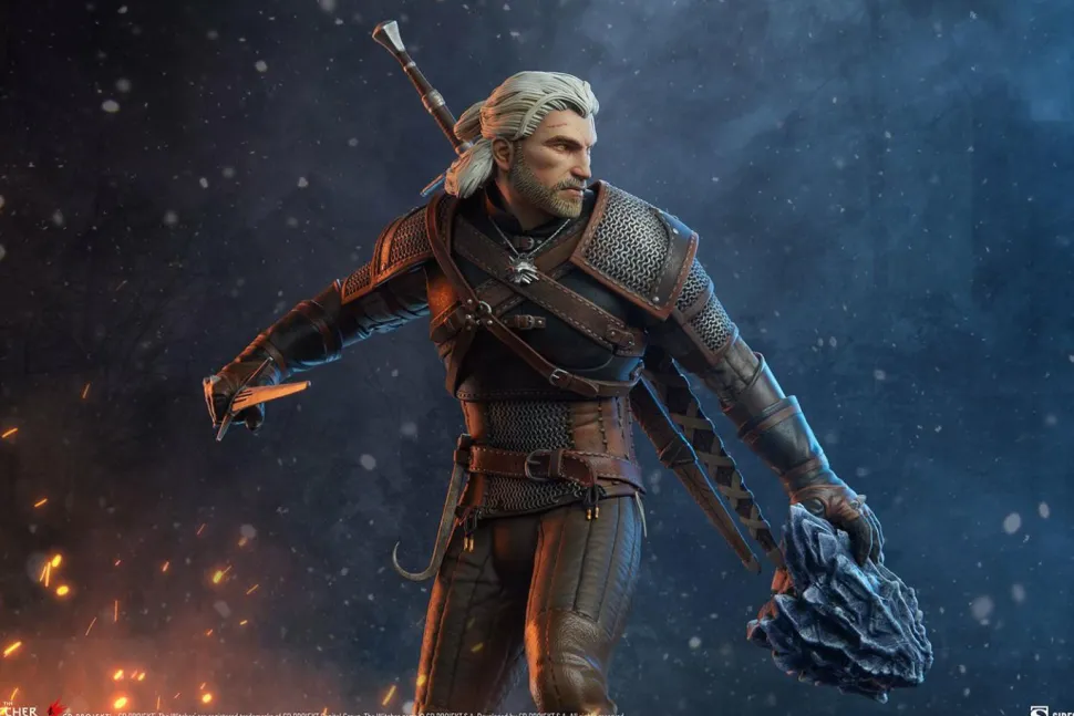 The Witcher 3: Wild Hunt - Geralt 16” Statue
