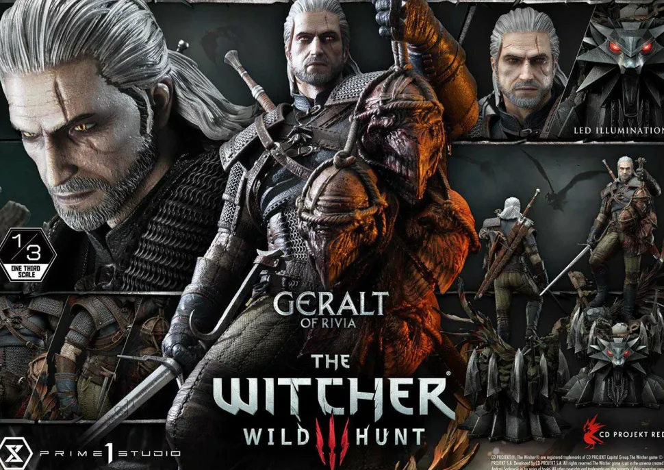 The Witcher 3: Wild Hunt - Geralt of Rivia 1/3 Scale Statue (Int Sales Only)