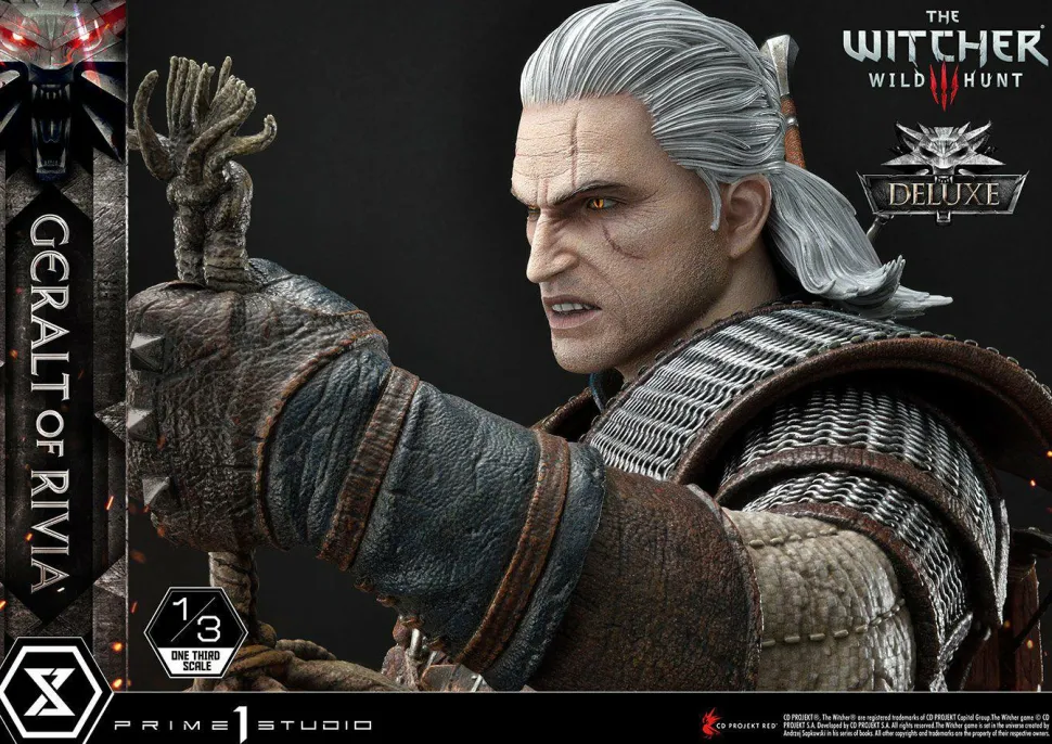 The Witcher 3: Wild Hunt - Geralt of Rivia Deluxe 1/3 Scale Statue (Int Sales Only)