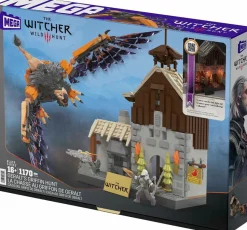 The Witcher 3: Wild Hunt - Geralt's Griffin Hunt Black Series Mega Construx Building Block Construction Set (1170 Pieces)