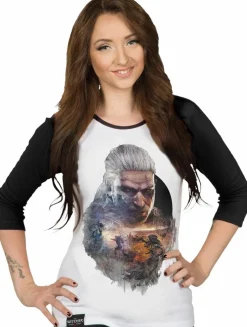 The Witcher 3: Wild Hunt - Geralt Female Raglan Shirt