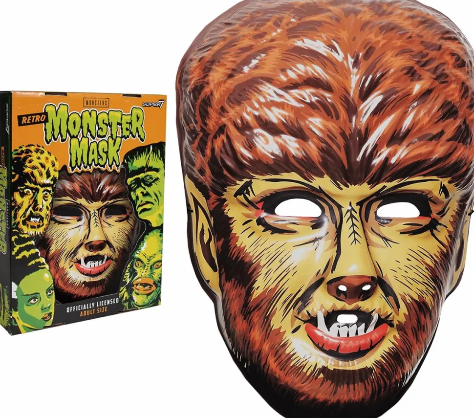 The Wolf Man (1941) - Wolf Man (Brown) Vacuform Retro Monster Mask