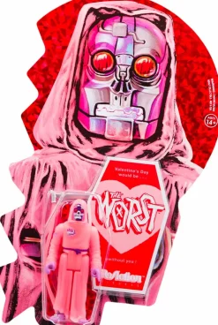 The Worst - Valentine’s Day Robot Reaper Pink Glow-in-the-Dark ReAction 3.75” Action Figure