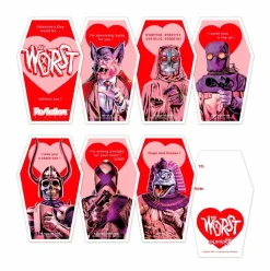The Worst - Valentine’s Day Batula Pink Glow-in-the-Dark ReAction 3.75” Action Figure