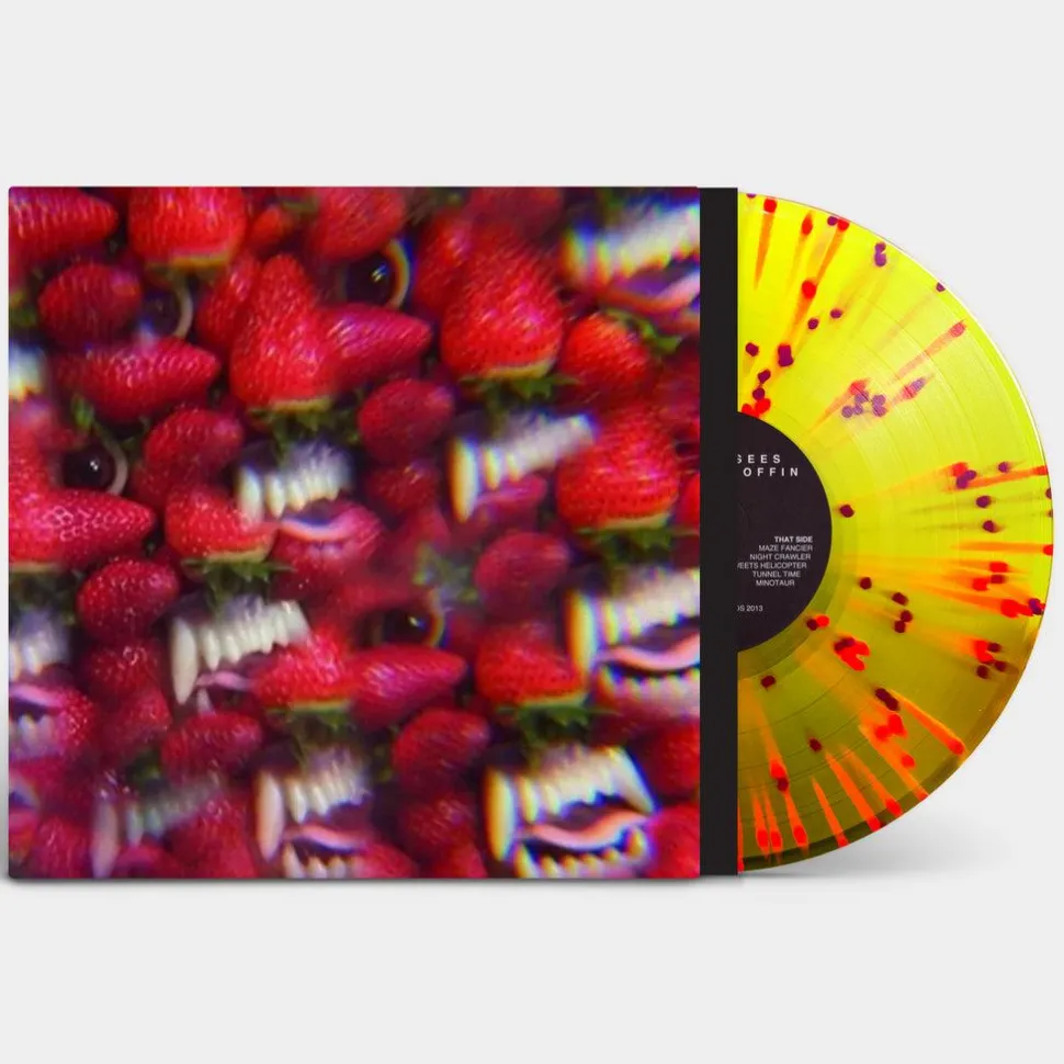 Thee Oh Sees - Floating Coffin LP Vinyl Record (Piss Yellow with Neon Pink, Neon Violet & Hot Pink Splatter Coloured Vinyl)