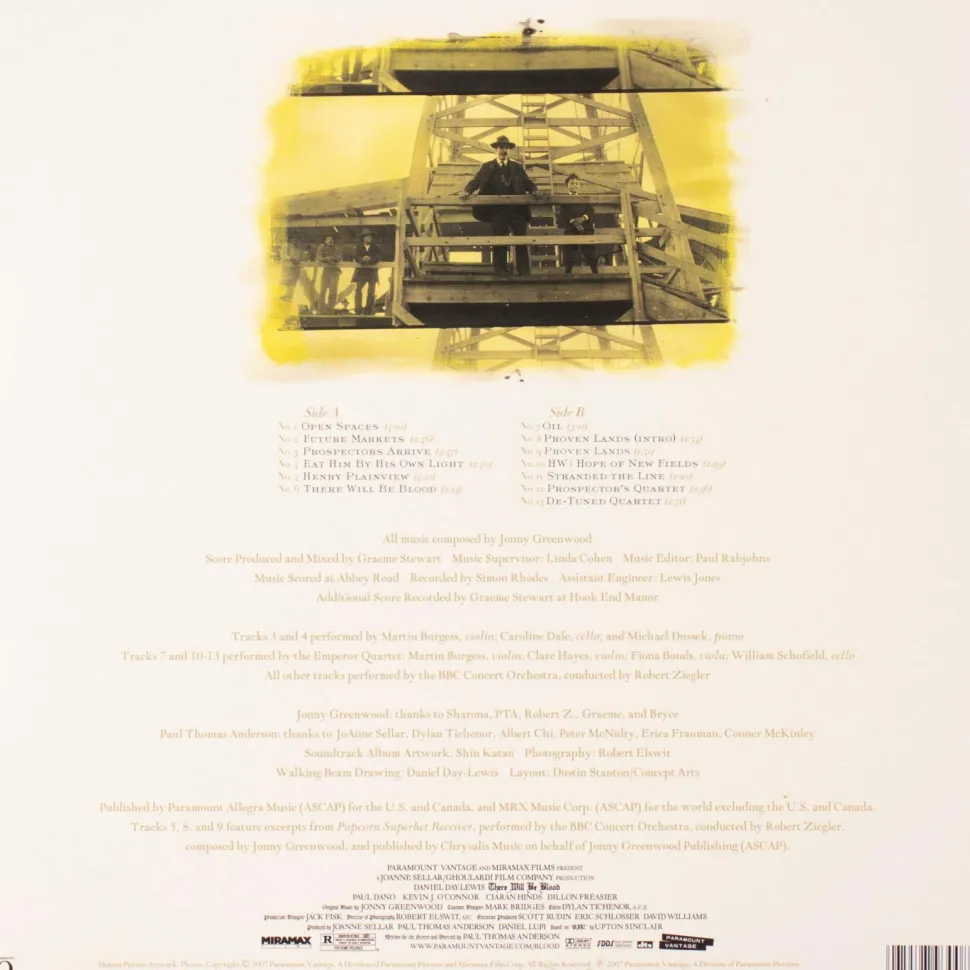There Will Be Blood - Original Motion Picture Soundtrack LP Vinyl Record