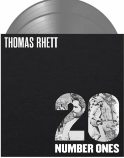 Thomas Rhett - 20 Number Ones 2xLP Vinyl Record (Silver Metallic Coloured Vinyl)