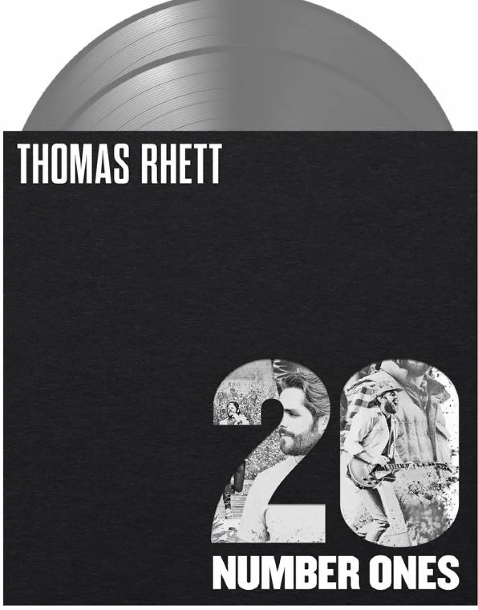 Thomas Rhett - 20 Number Ones 2xLP Vinyl Record (Silver Metallic Coloured Vinyl)