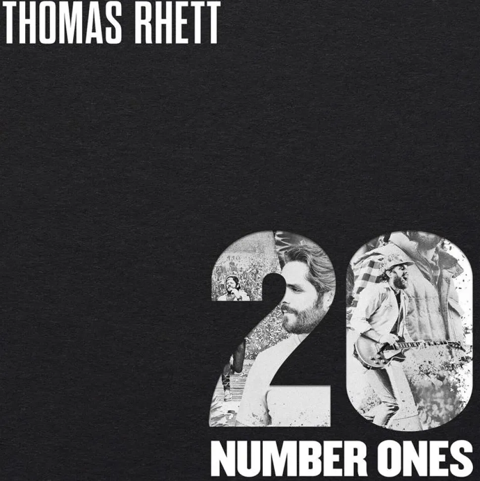 Thomas Rhett - 20 Number Ones 2xLP Vinyl Record (Silver Metallic Coloured Vinyl)