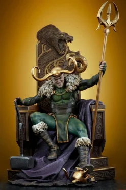 Thor - Loki on Throne Premium Format Statue