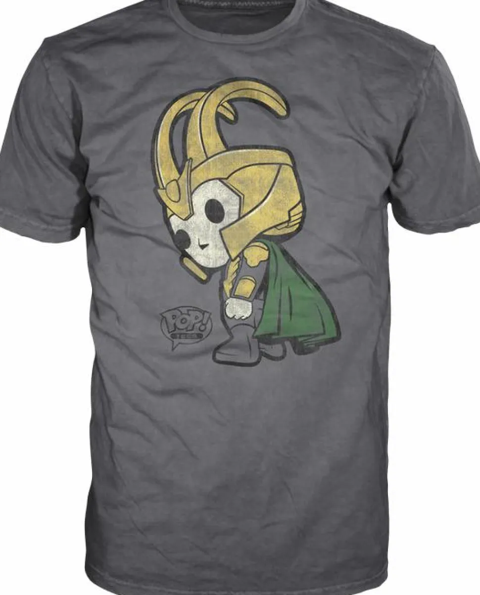 Thor - Loki Pop! Tees Mens Charcoal T-Shirt
