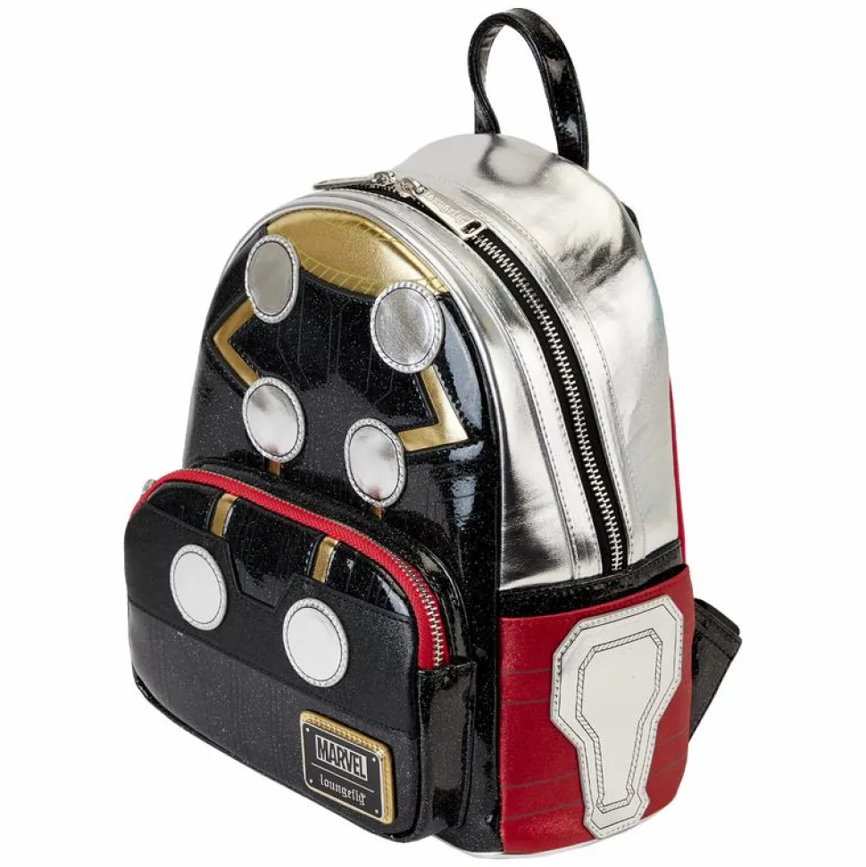 Thor - Metallic Cosplay 10" Faux Leather Mini Backpack