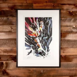 Thor - Thor: Shattered Premium Art Print by Alex Ross (Framed Black on White)