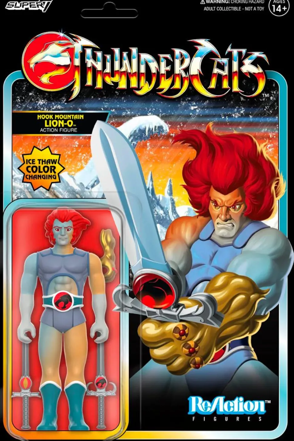 ThunderCats - Hook Mountain Lion-O ReAction 3.75" Action Figure