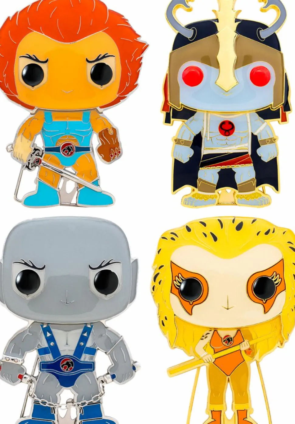 Thundercats - Third Earth 4" Pop! Enamel Pin Bundle (Set of 4)