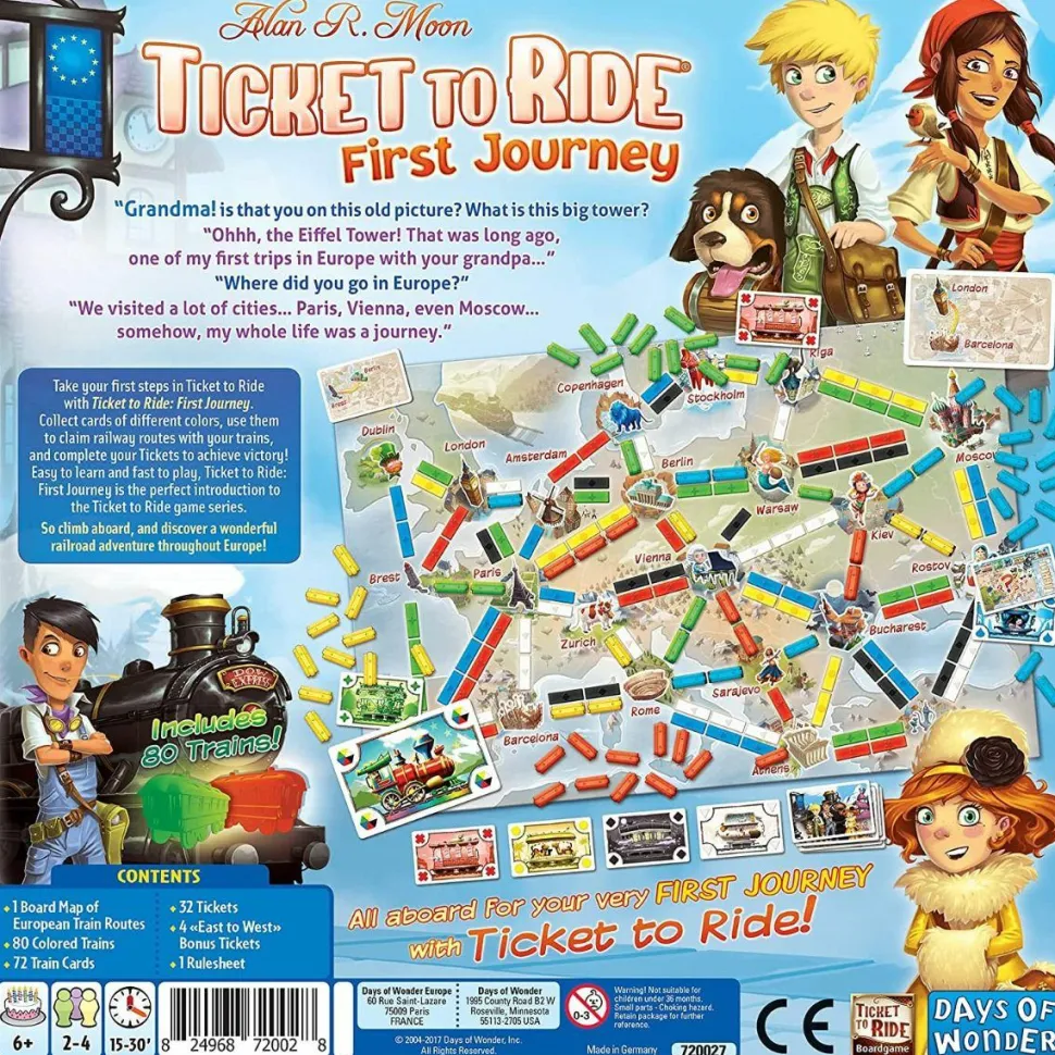 Ticket to Ride - Europe First Journey Board Game