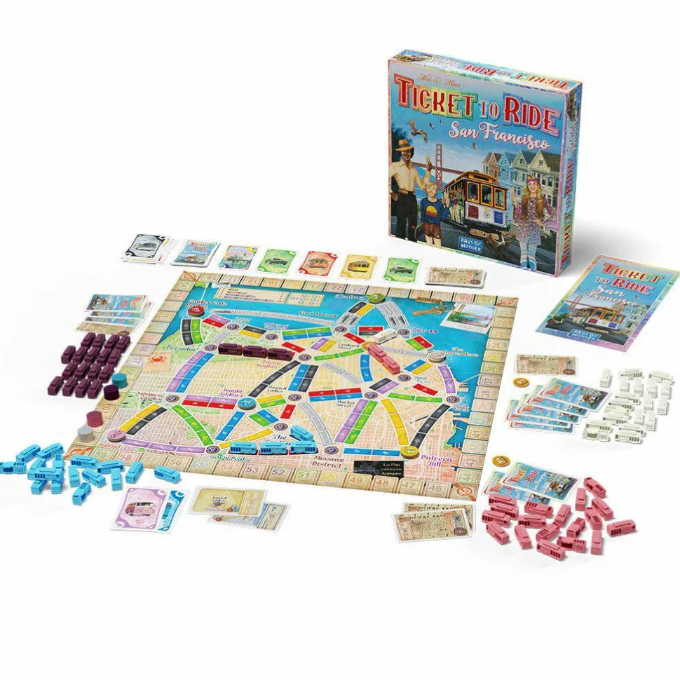 Ticket to Ride - San Francisco Board Game