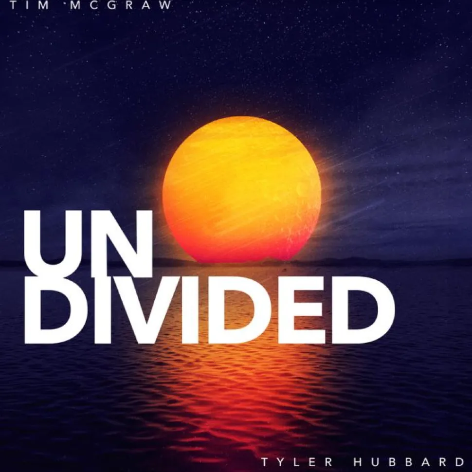 Tim McGraw & Tyler Hubbard - Undivided 12” Split Single Vinyl Record (2021 Record Store Day Exclusive Orange Coloured Vinyl)
