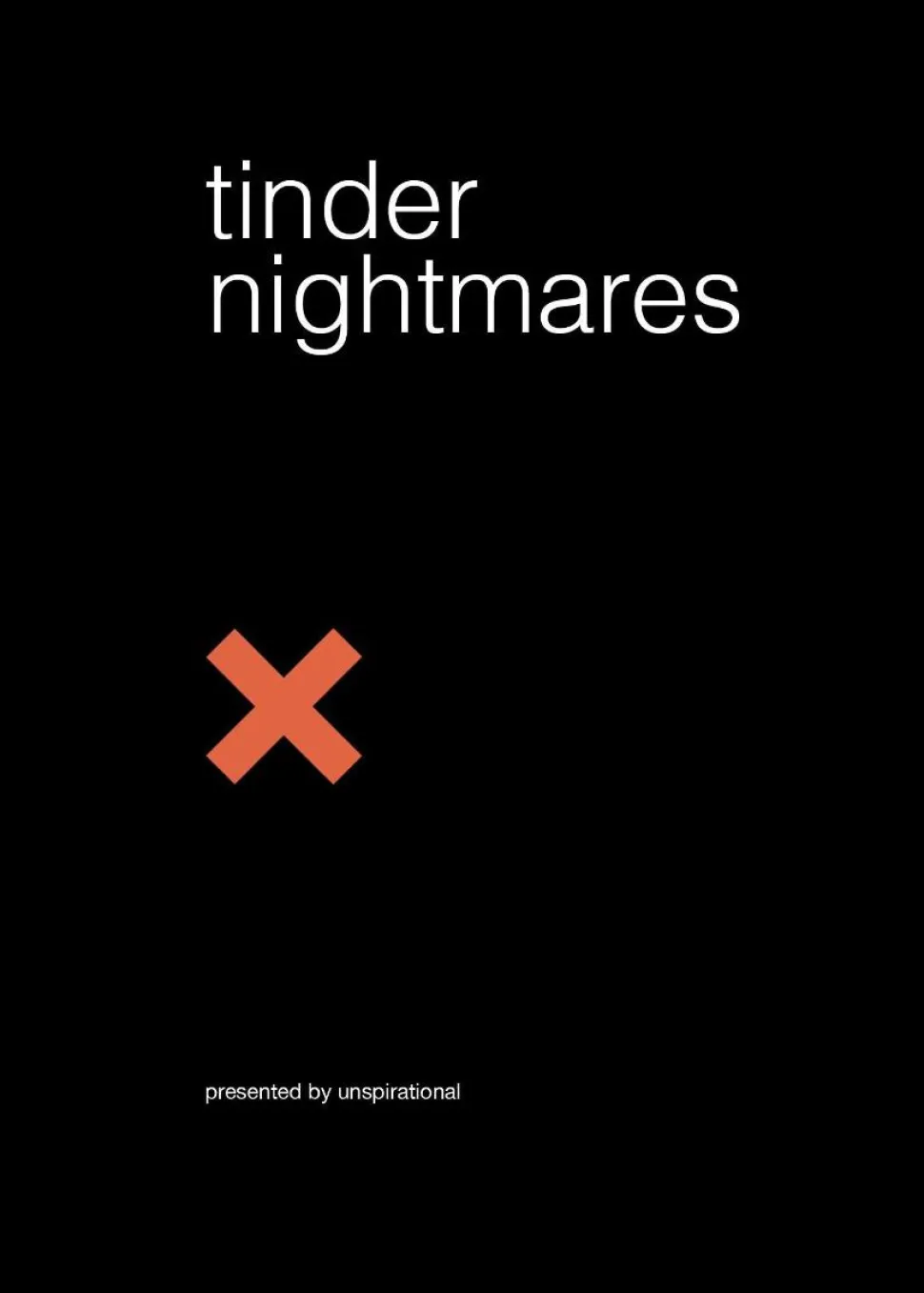 Tinder Nightmares by Unspirational Paperback Book