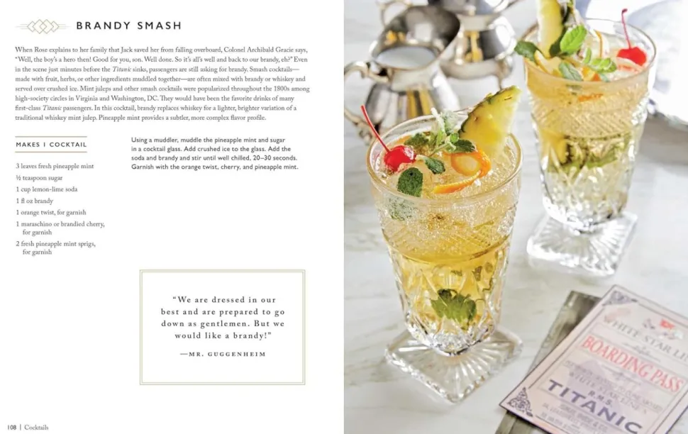 Titanic - The Official Cookbook: 40 Timeless Recipes for Every Occasion Hardcover Book
