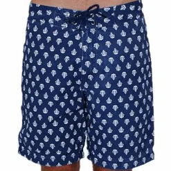 Toddland - Pipe and Anchor Swim Trunks Navy