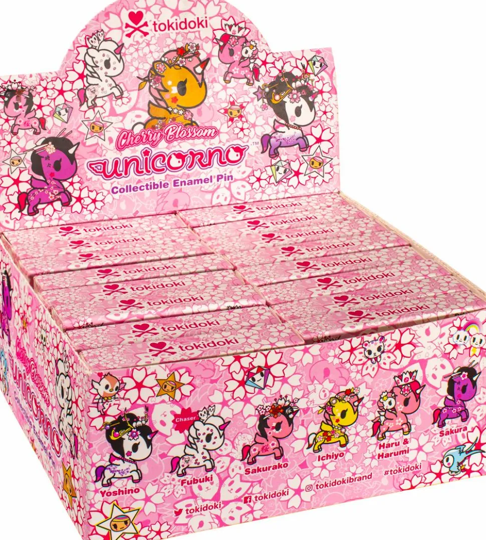 Tokidoki - Cherry Blossom Unicorno Blind Box Enamel Pin (Display of 16)