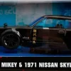 Tokyo Revengers - Mikey & 1971 Skyline GT-R Anime Hollywood Rides 1/24th Scale Die-Cast Vehicle Replica