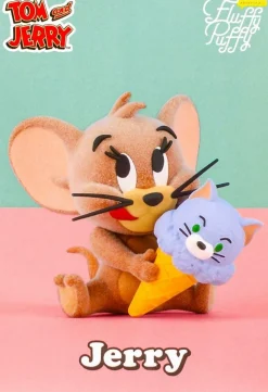 Tom and Jerry - Jerry Fluffy Puffy Yummy Yummy World 3.5" Flocked Mini Figure