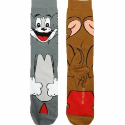Tom and Jerry - Tom and Jerry 360 Character Men’s Crew Socks (One Size)