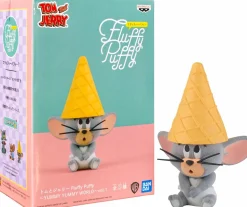 Tom and Jerry - Tuffy Fluffy Puffy Yummy Yummy World 3.5" Flocked Mini Figure