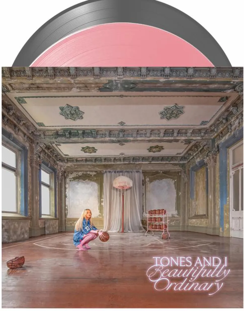 Tones and I - Beautifully Ordinary 2xLP Vinyl Record (Powder Pink / Silver Marble Coloured Vinyl)