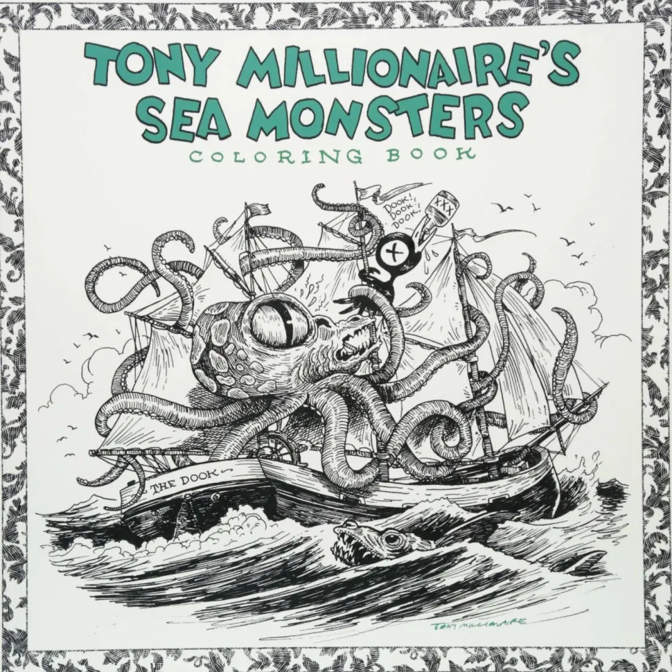 Tony Millionaire - Tony Millionaire’s Sea Monsters Colouring Book Paperback