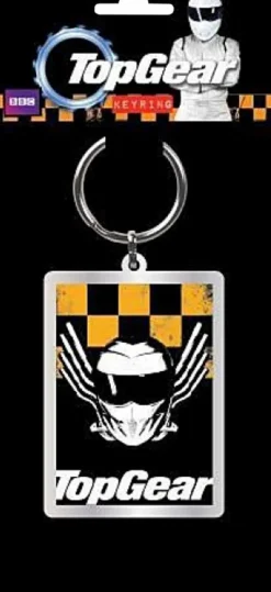 Top Gear - The Stig Metal Keychain Yellow & Black