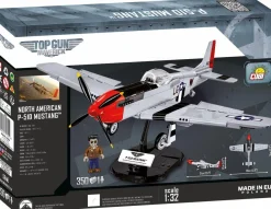 Top Gun: Maverick - North American P-51D Mustang Fighter Plane 1/32 Scale Building Block Construction Set (350 Pieces)