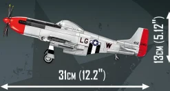 Top Gun: Maverick - North American P-51D Mustang Fighter Plane 1/32 Scale Building Block Construction Set (350 Pieces)