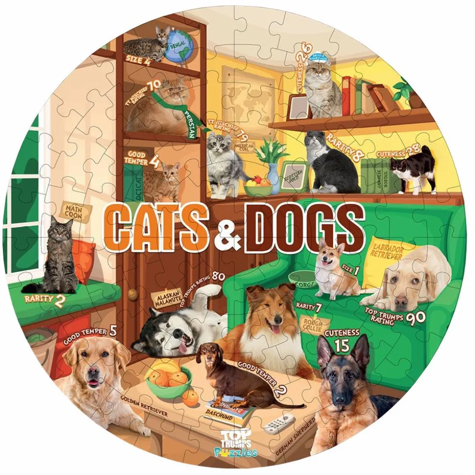 Top Trumps - Cats & Dogs 100 Piece Floor Jigsaw Puzzle