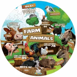 Top Trumps - Farm Animals 100 Piece Floor Jigsaw Puzzle