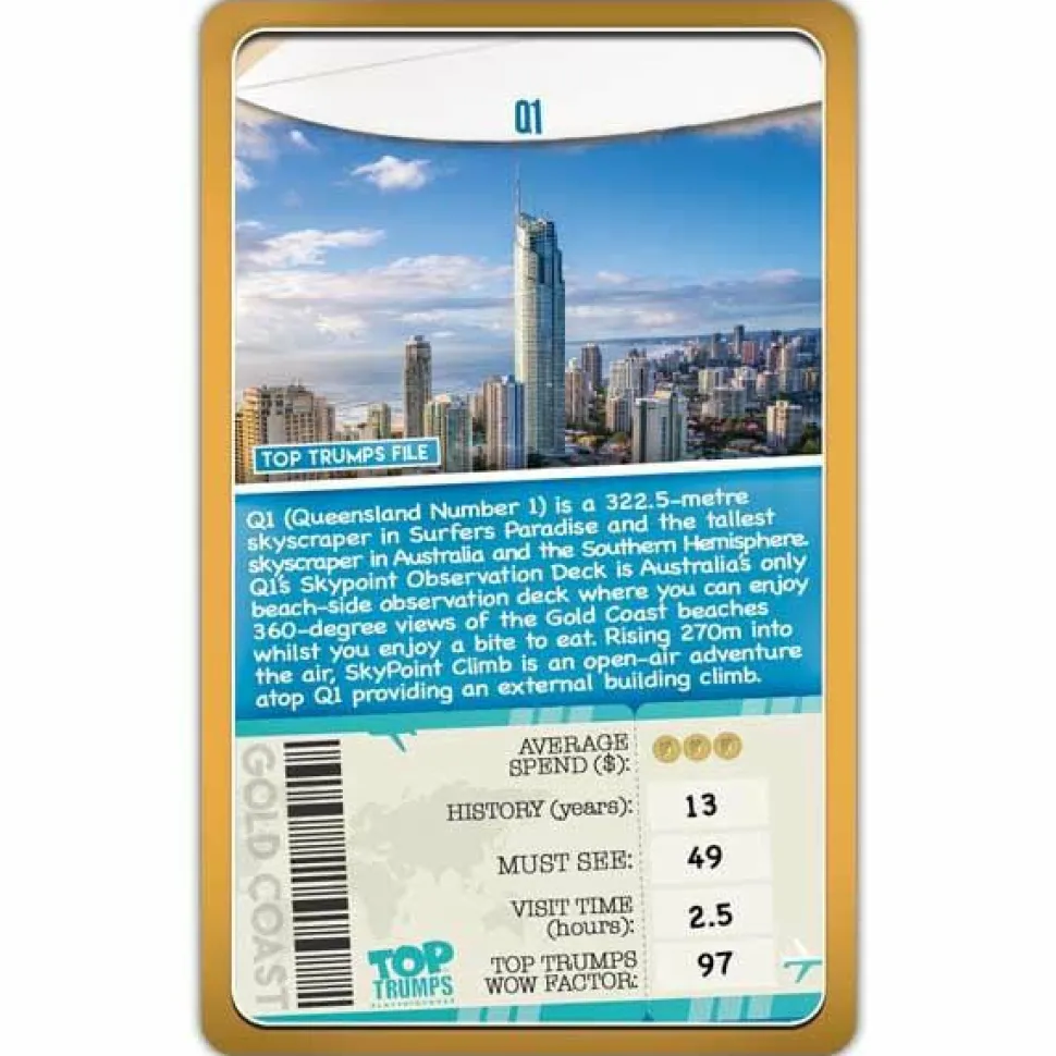 Top Trumps - Gold Coast Card Game