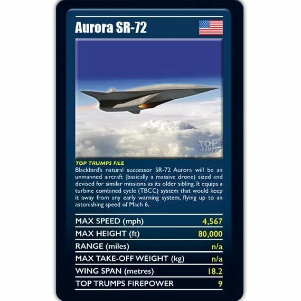 Top Trumps - Military Jets Card Game