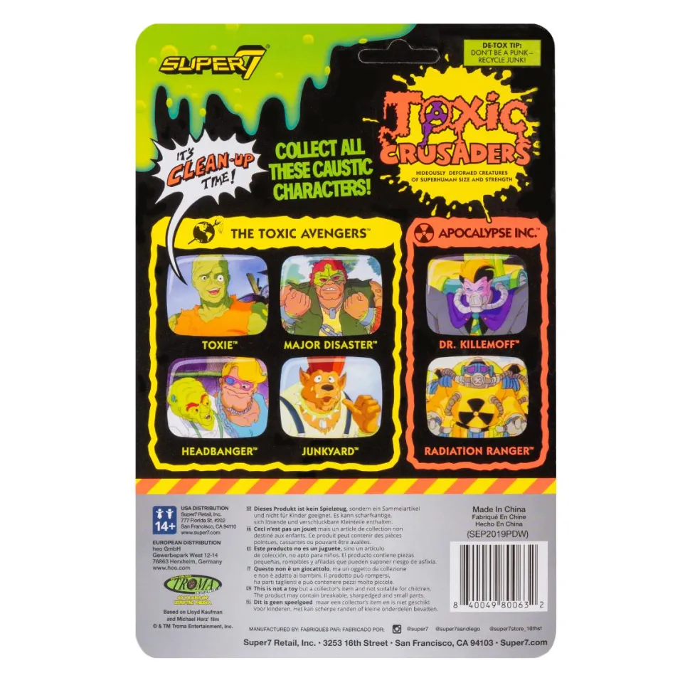 Toxic Crusaders - Junkyard ReAction 3.75” Action Figure