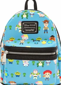 Toy Story 4 - Chibi Print 10” Faux-Leather Mini Backpack